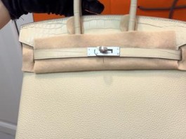 包含爱马仕birkin30鳄鱼皮冰川白的词条