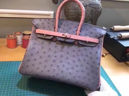 爱马仕鸵鸟皮包尺寸多大(爱马仕鸵鸟皮birkin 30)
