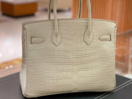 爱马仕白色鳄鱼皮铂金包(爱马仕白色鳄鱼皮birkin)