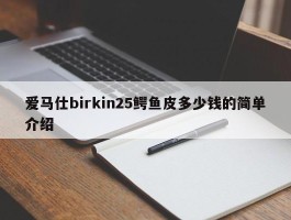 爱马仕birkin25鳄鱼皮多少钱的简单介绍