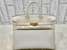 爱马仕鳄鱼皮birkin25冰川白的简单介绍