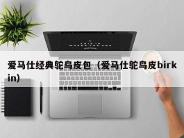 爱马仕经典鸵鸟皮包（爱马仕鸵鸟皮birkin）