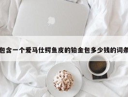 包含一个爱马仕鳄鱼皮的铂金包多少钱的词条