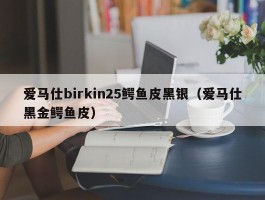 爱马仕birkin25鳄鱼皮黑银（爱马仕黑金鳄鱼皮）