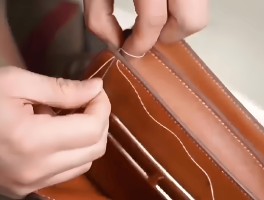 爱马仕皮包缝制针法视频(爱马仕皮包缝制针法视频讲解)
