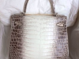 爱马仕凯莉女包鳄鱼皮白色(爱马仕鳄鱼皮绿色凯莉包价位)