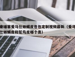 柬埔寨爱马仕蜥蜴皮包包定制视频最新（爱马仕蜥蜴皮和鸵鸟皮哪个贵）