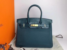 爱马仕鳄鱼皮birkin30(爱马仕鳄鱼皮birkin30五金刻字)