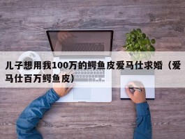 儿子想用我100万的鳄鱼皮爱马仕求婚（爱马仕百万鳄鱼皮）